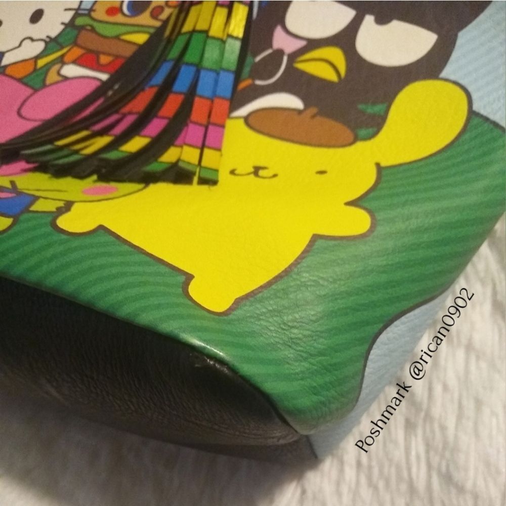 Loungefly Hello Sanrio Characters Rainbow Tote Bag and Wallet - Picture 4 of 15